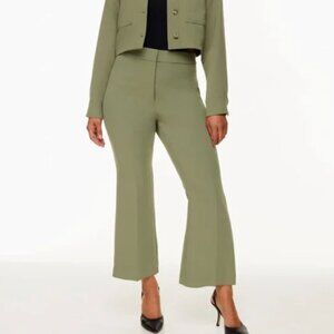 Aritzia Wilfred Sequence Pant Size 12 Bitter Sage Crepette Kick Flare